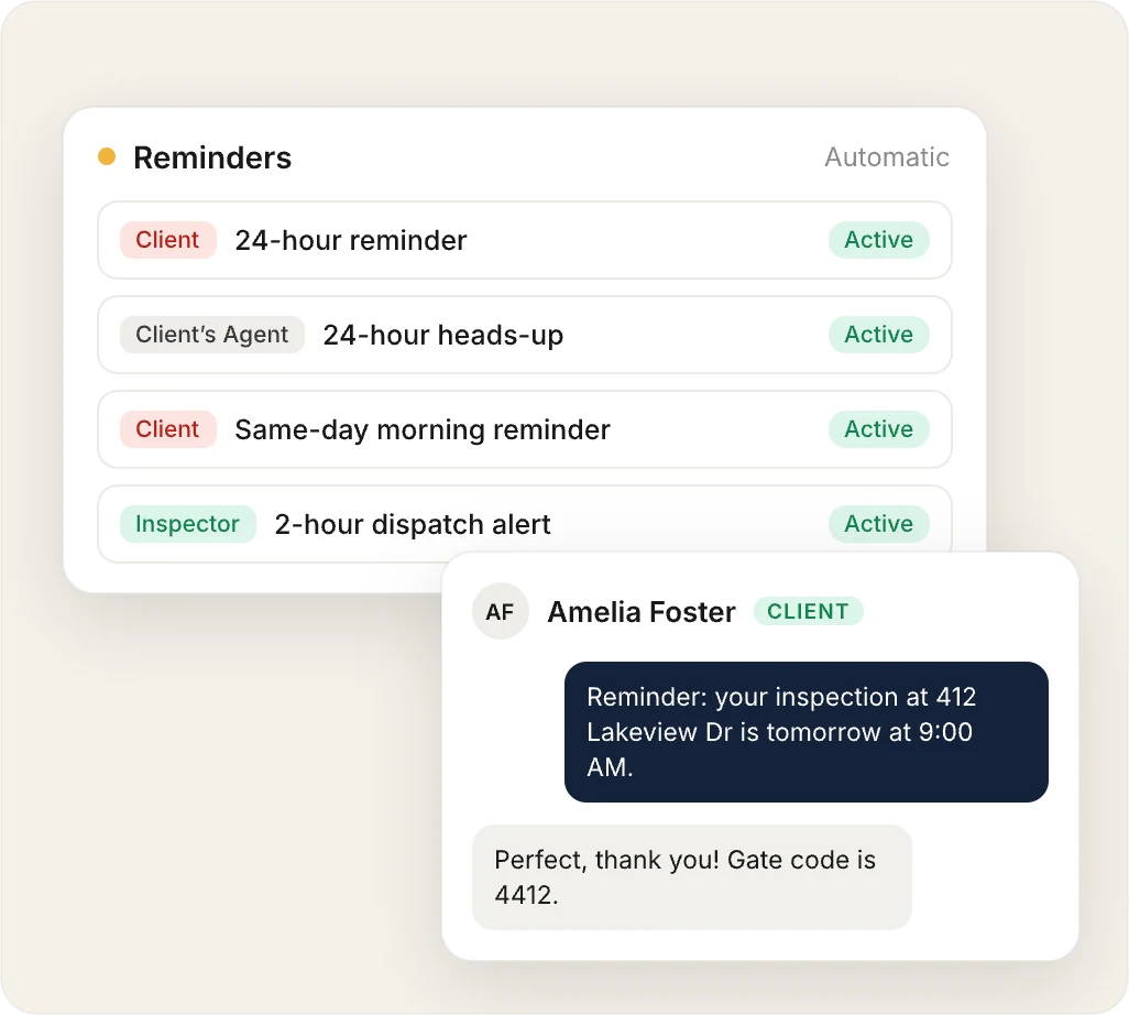 Automatic reminders and the conversation they start