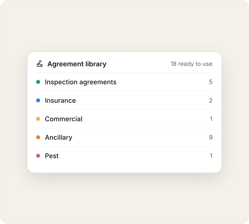 Booking, agreements and payments in AEYES